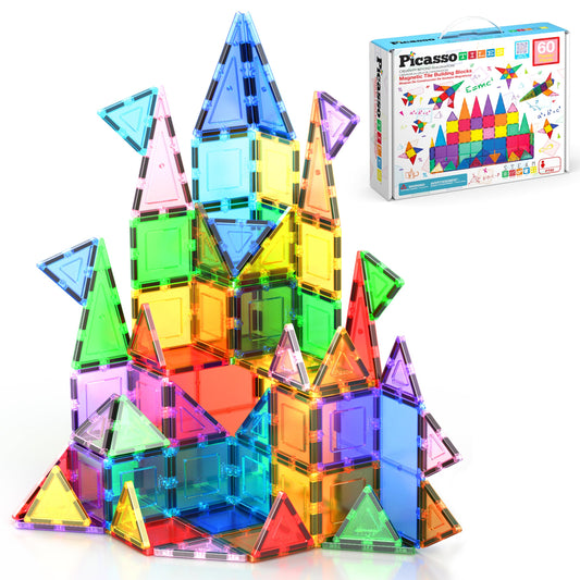 PicassoTiles magnetic building tiles set