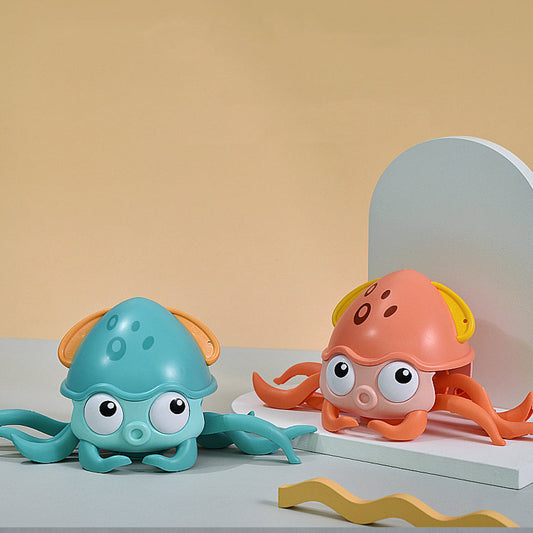 Wind-up crawling octopus bath toy