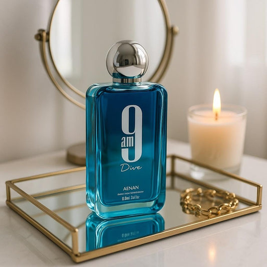 Afnan 9 AM Dive By Afnan 3.4/3.3 oz Edp Spray For Unisex New In No Box Same As Abdus Salam