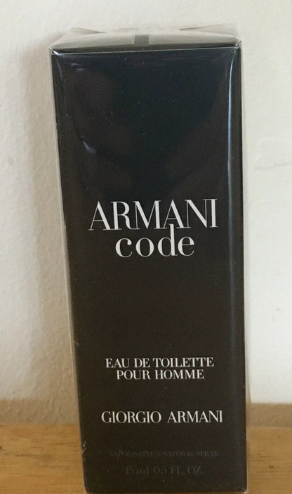 Armani Code by Giorgio Armani 0.5 oz / 15 ml EDT Spray for Men NEW & SEALED Abdus Salam